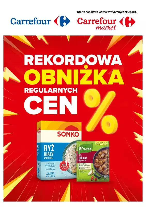 Carrefour - gazetka promocyjna Rekordowa obniżka regularnych cen od wtorku 17.09 do poniedziałku 30.09