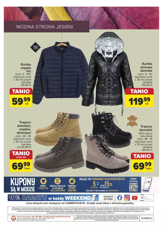 Carrefour - gazetka promocyjna Gazetka Kolekcja jesienna nadchodzi od wtorku 01.10 do soboty 02.11 - strona 24