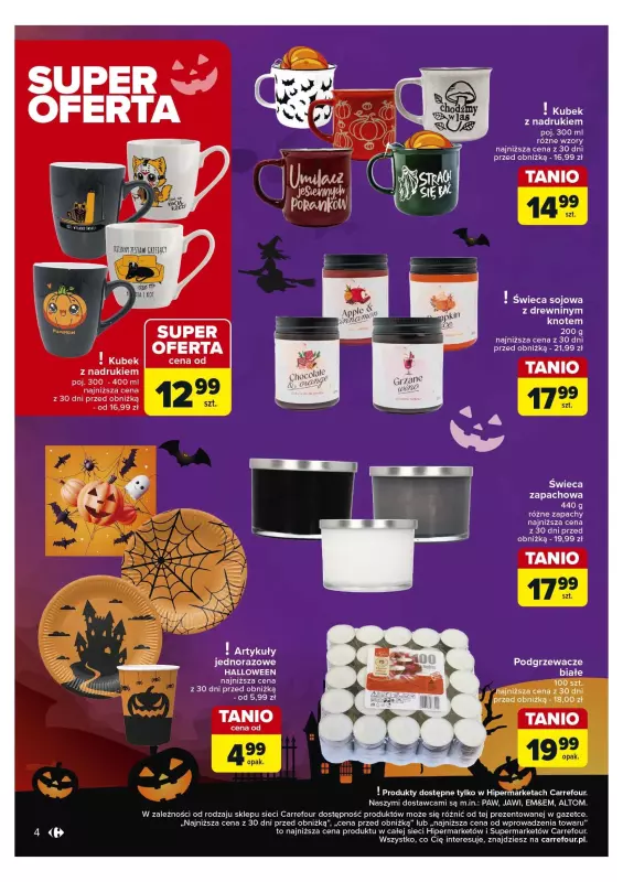 Carrefour - gazetka promocyjna Strasznie fajne Halloween od wtorku 15.10 do czwartku 31.10 - strona 4