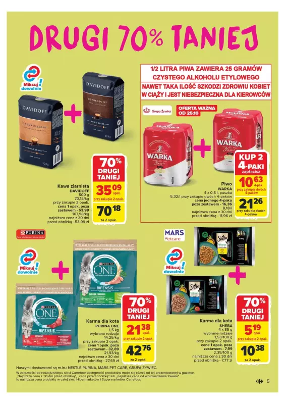 Carrefour - gazetka promocyjna Gazetka Carrefour od poniedziałku 21.10 do soboty 26.10 - strona 5