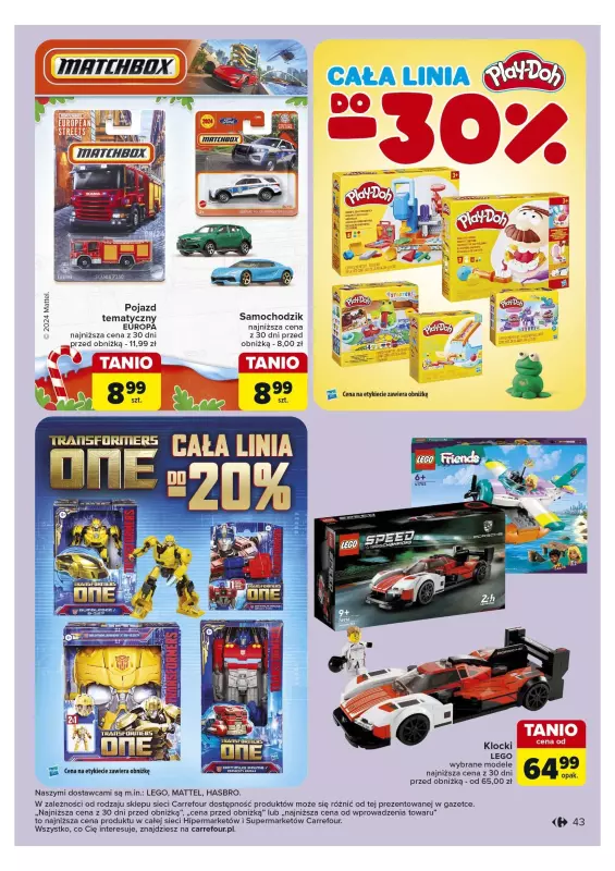 Carrefour - gazetka promocyjna Gazetka Carrefour od poniedziałku 28.10 do soboty 02.11 - strona 43