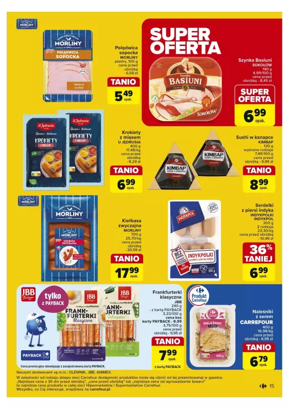 Carrefour - gazetka promocyjna Gazetka Carrefour od poniedziałku 28.10 do soboty 02.11 - strona 15