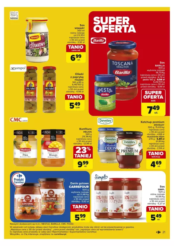 Carrefour - gazetka promocyjna Gazetka Carrefour od poniedziałku 28.10 do soboty 02.11 - strona 21