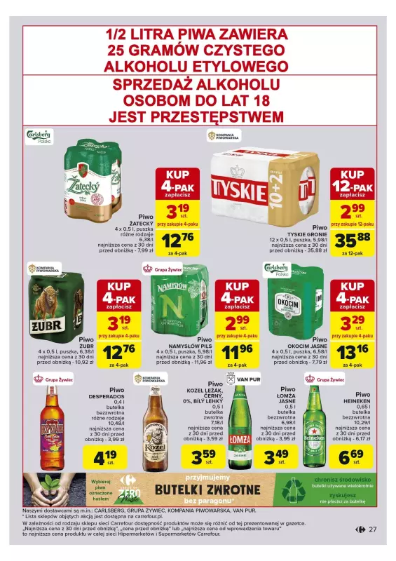 Carrefour - gazetka promocyjna Gazetka Carrefour od poniedziałku 28.10 do soboty 02.11 - strona 27