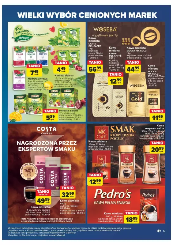 Carrefour - gazetka promocyjna Gazetka cenione marki od wtorku 29.10 do soboty 09.11 - strona 17