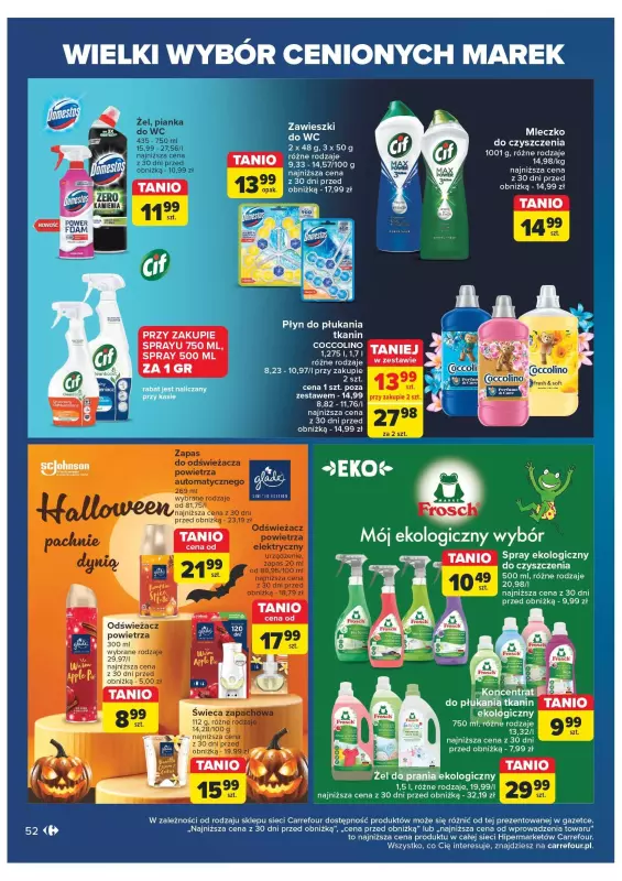 Carrefour - gazetka promocyjna Gazetka cenione marki od wtorku 29.10 do soboty 09.11 - strona 52