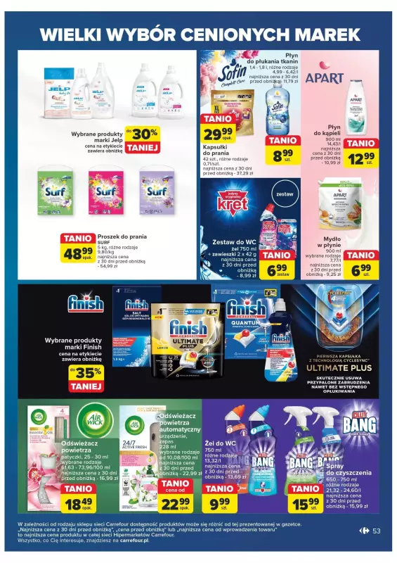 Carrefour - gazetka promocyjna Gazetka cenione marki od wtorku 29.10 do soboty 09.11 - strona 53