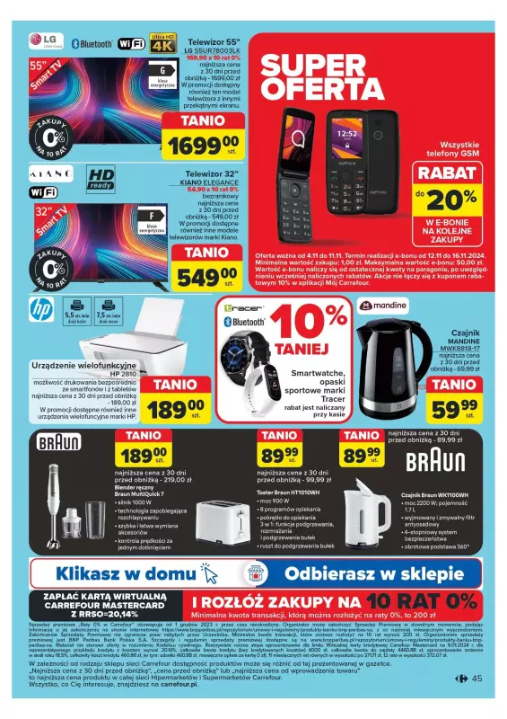 Carrefour - gazetka promocyjna Gazetka Carrefour od poniedziałku 04.11 do soboty 09.11 - strona 45