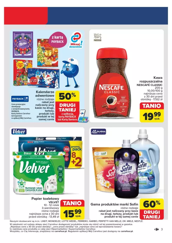 Carrefour - gazetka promocyjna Gazetka Carrefour od poniedziałku 04.11 do soboty 09.11 - strona 3