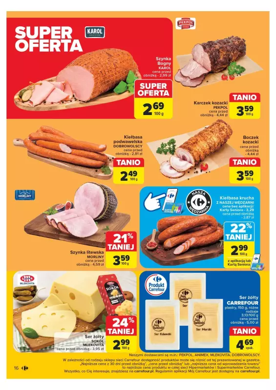 Carrefour - gazetka promocyjna Gazetka Carrefour od poniedziałku 04.11 do soboty 09.11 - strona 16