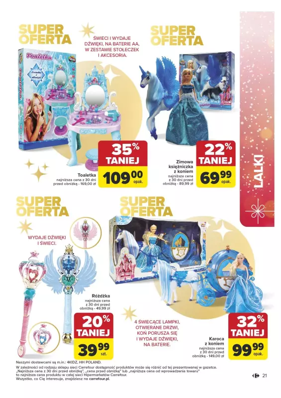 Carrefour - gazetka promocyjna Katalog Zabawek od wtorku 05.11 do wtorku 24.12 - strona 21