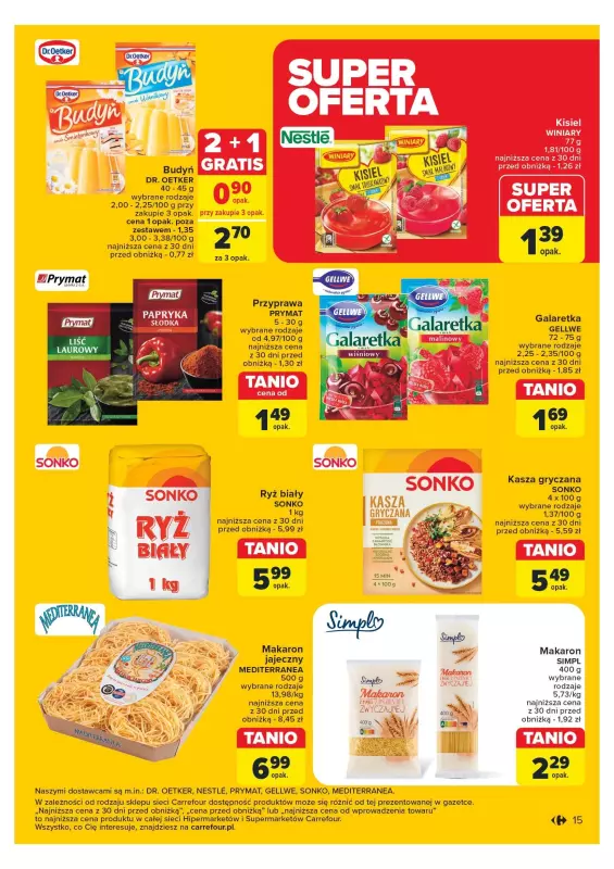 Carrefour - gazetka promocyjna Gazetka Carrefour od wtorku 12.11 do soboty 16.11 - strona 15