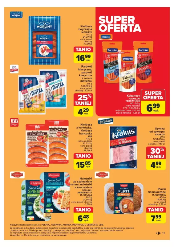 Carrefour - gazetka promocyjna Gazetka Carrefour od poniedziałku 18.11 do soboty 23.11 - strona 13