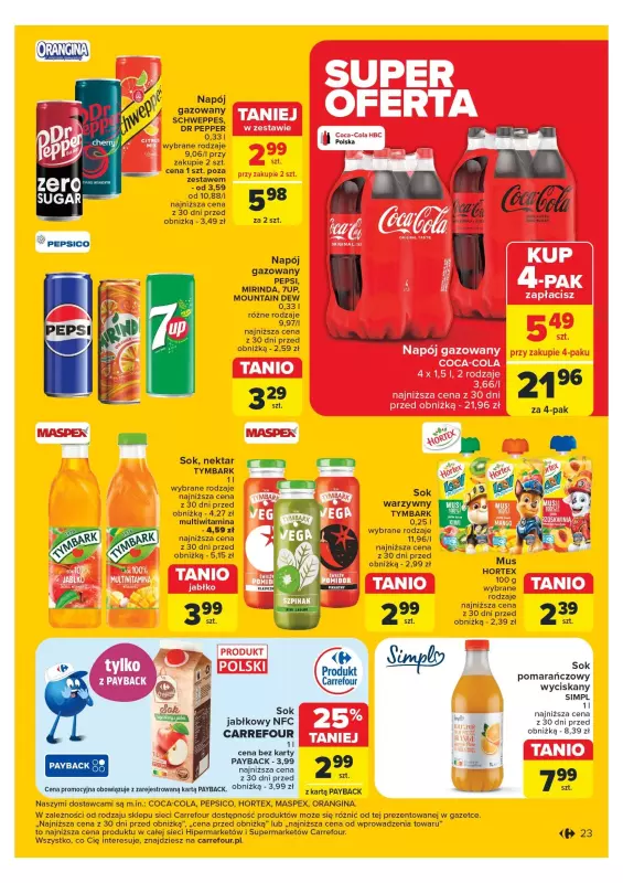 Carrefour - gazetka promocyjna Gazetka Carrefour od poniedziałku 18.11 do soboty 23.11 - strona 23