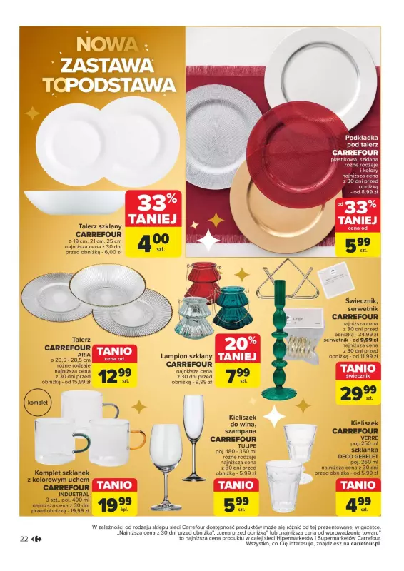 Carrefour - gazetka promocyjna Gazetka Rozsmakuj się w świętach od wtorku 19.11 do soboty 30.11 - strona 22