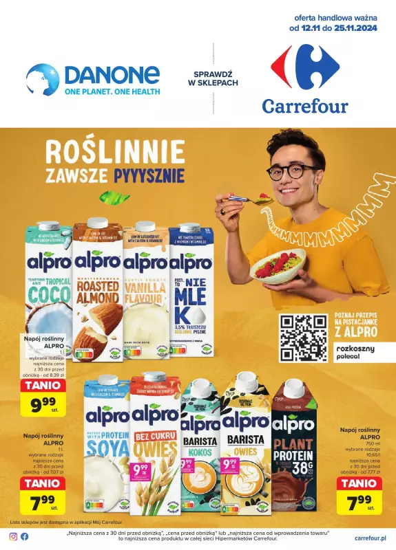 Carrefour - gazetka promocyjna Gazetka Roślinnie zawsze pysznie od wtorku 19.11 do poniedziałku 25.11