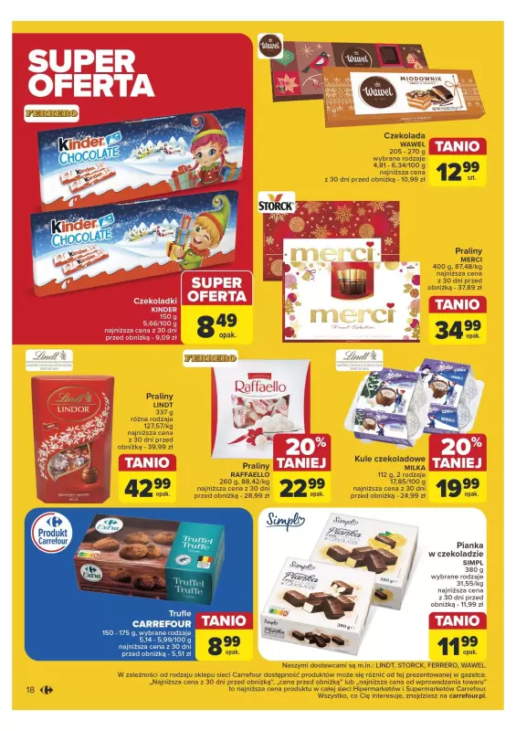 Carrefour - gazetka promocyjna Gazetka Carrefour od poniedziałku 25.11 do soboty 30.11 - strona 18