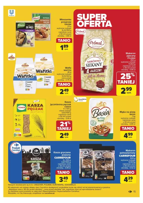 Carrefour - gazetka promocyjna Gazetka Carrefour od poniedziałku 25.11 do soboty 30.11 - strona 15