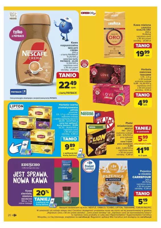 Carrefour - gazetka promocyjna Gazetka Carrefour od poniedziałku 25.11 do soboty 30.11 - strona 20