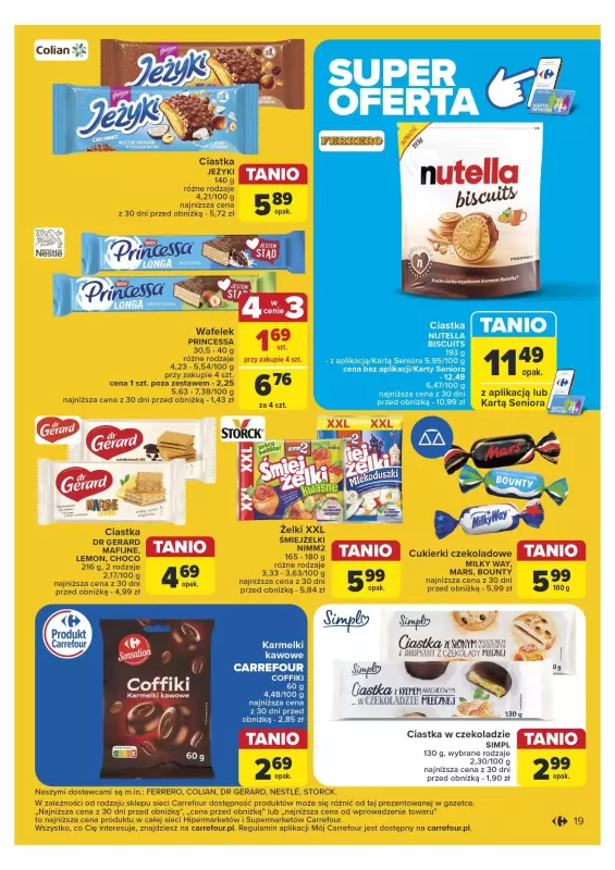 Carrefour - gazetka promocyjna Gazetka Carrefour od poniedziałku 25.11 do soboty 30.11 - strona 19