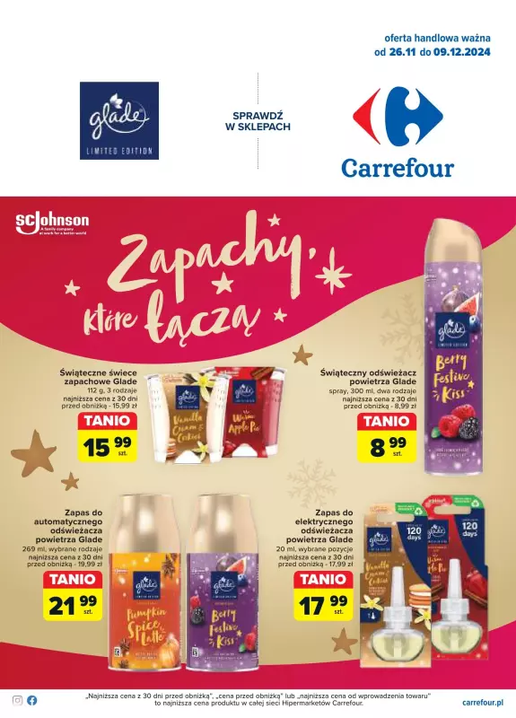 Carrefour - gazetka promocyjna Zapachy, które łączą od wtorku 26.11 do poniedziałku 09.12