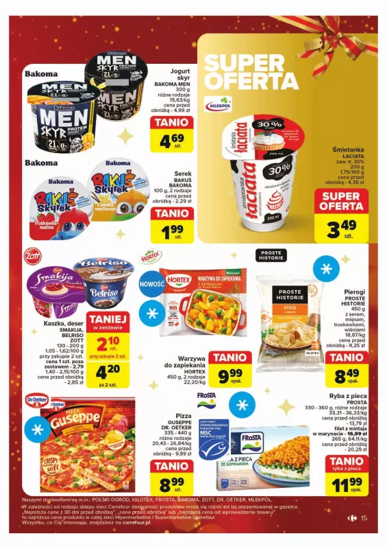 Carrefour - gazetka promocyjna Gazetka Carrefour od poniedziałku 02.12 do soboty 07.12 - strona 15