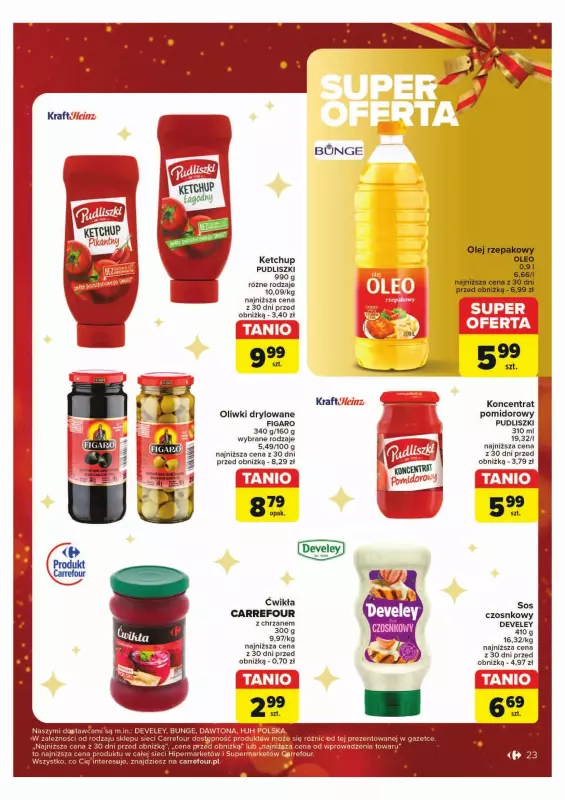 Carrefour - gazetka promocyjna Gazetka Carrefour od poniedziałku 02.12 do soboty 07.12 - strona 23