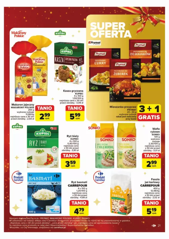 Carrefour - gazetka promocyjna Gazetka Carrefour od poniedziałku 02.12 do soboty 07.12 - strona 21