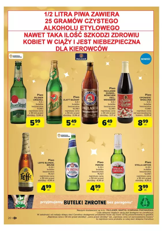 Carrefour - gazetka promocyjna Gazetka Rozsmakuj się w  Świętach w najlepszych cenach od wtorku 03.12 do wtorku 24.12 - strona 20