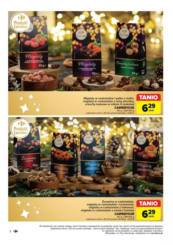 Carrefour - gazetka promocyjna Gazetka Rozsmakuj się w  Świętach w najlepszych cenach od wtorku 03.12 do wtorku 24.12 - strona 2