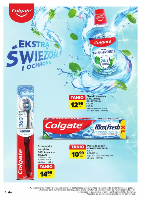 Carrefour - gazetka promocyjna Gazetka Bielszy uśmiech od wtorku 10.12 do poniedziałku 23.12 - strona 2