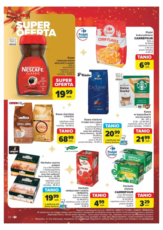 Carrefour - gazetka promocyjna Gazetka Carrefour od poniedziałku 16.12 do wtorku 24.12 - strona 22