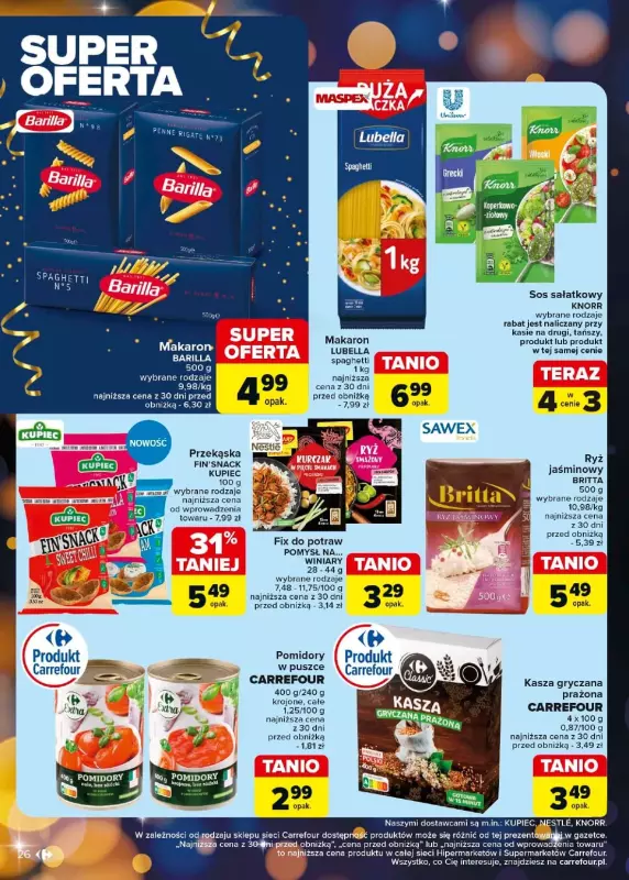 Carrefour - gazetka promocyjna Gazetka Carrefour od piątku 27.12 do soboty 04.01 - strona 26