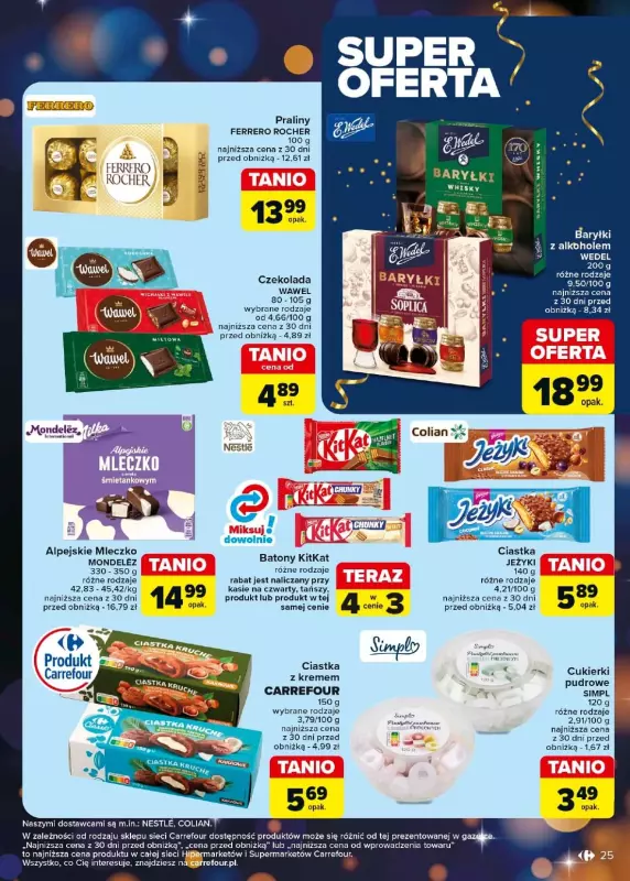 Carrefour - gazetka promocyjna Gazetka Carrefour od piątku 27.12 do soboty 04.01 - strona 25