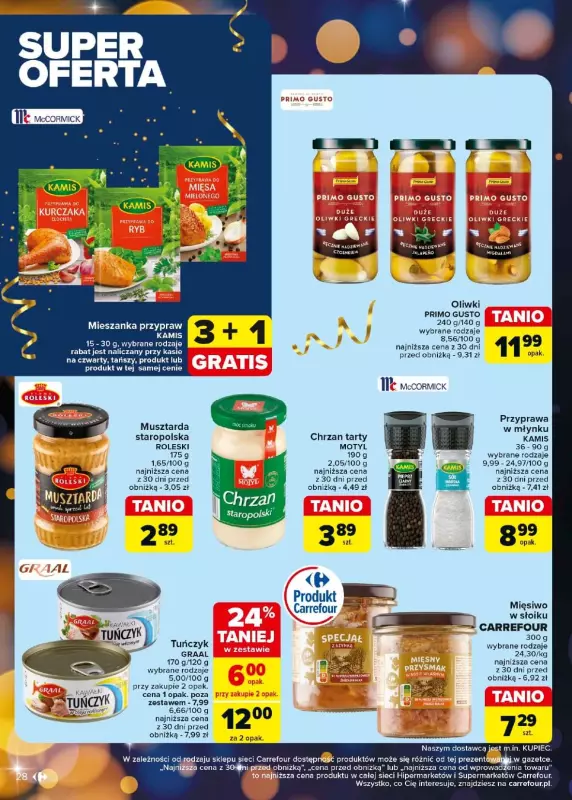 Carrefour - gazetka promocyjna Gazetka Carrefour od piątku 27.12 do soboty 04.01 - strona 28