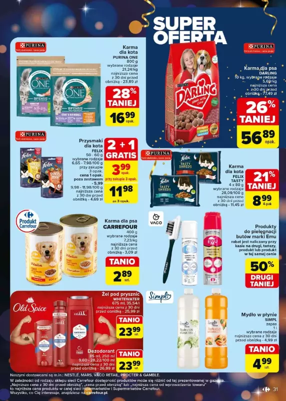 Carrefour - gazetka promocyjna Gazetka Carrefour od piątku 27.12 do soboty 04.01 - strona 31