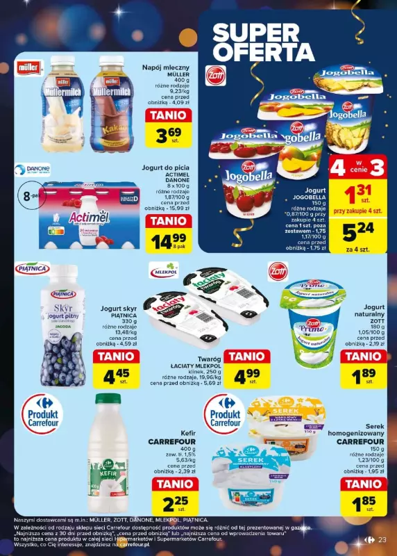 Carrefour - gazetka promocyjna Gazetka Carrefour od piątku 27.12 do soboty 04.01 - strona 23