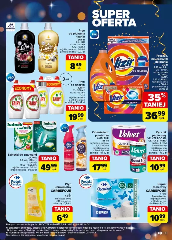 Carrefour - gazetka promocyjna Gazetka Carrefour od piątku 27.12 do soboty 04.01 - strona 33