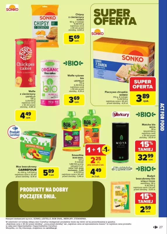 Carrefour - gazetka promocyjna Gazetka Act For Food od wtorku 07.01 do soboty 18.01 - strona 27