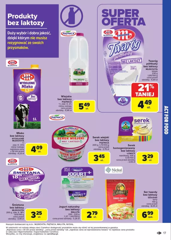 Carrefour - gazetka promocyjna Gazetka Act For Food od wtorku 07.01 do soboty 18.01 - strona 17