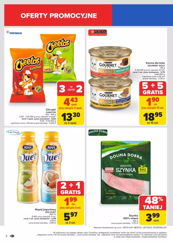 Carrefour - gazetka promocyjna Gazetka Carrefour od poniedziałku od poniedziałku 13.01 do soboty 18.01 - strona 2