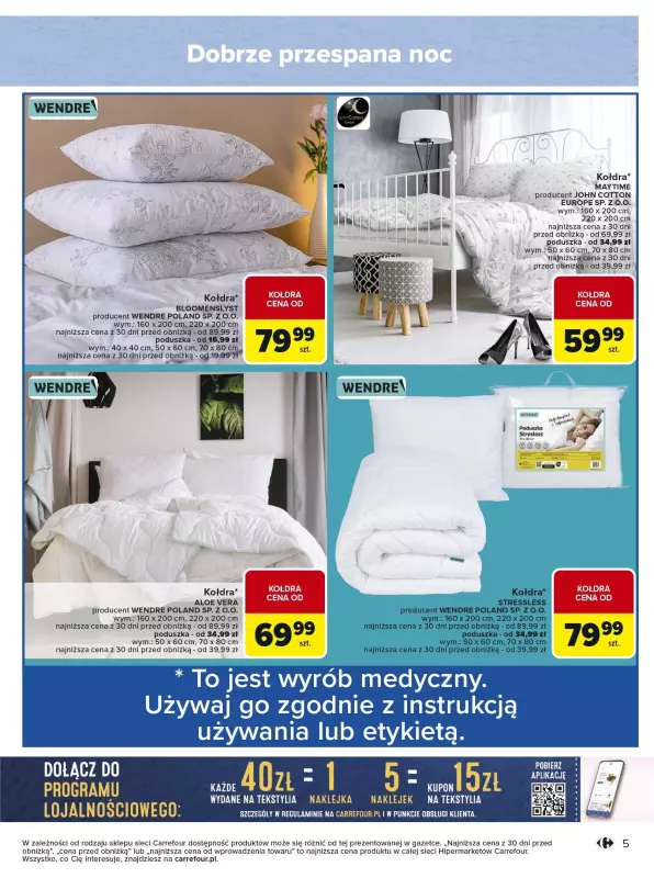 Carrefour - gazetka promocyjna Gazetka Ciepło miło i stylowo od poniedziałku 13.01 do niedzieli 26.01 - strona 5