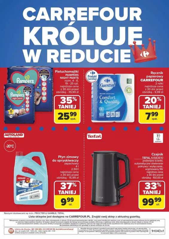 Carrefour - gazetka promocyjna Gazetka Carrefour króluje w Reducie od poniedziałku 20.01 do niedzieli 26.01 - strona 4