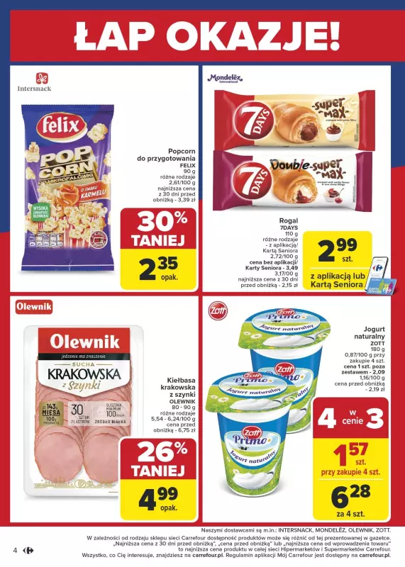 Carrefour - gazetka promocyjna Gazetka Łap okazje od czwartku! od czwartku 23.01 do niedzieli 26.01 - strona 4