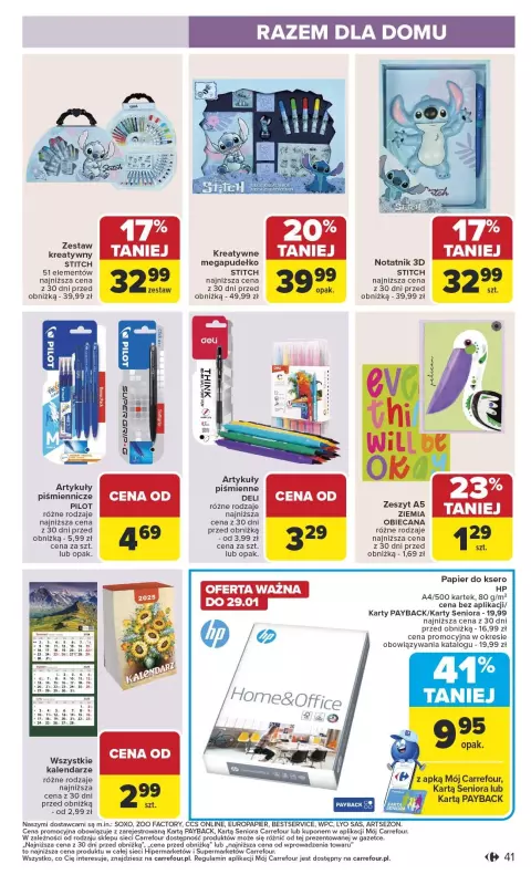 Carrefour - gazetka promocyjna Gazetka Carrefour od poniedziałku od poniedziałku 27.01 do soboty 01.02 - strona 41