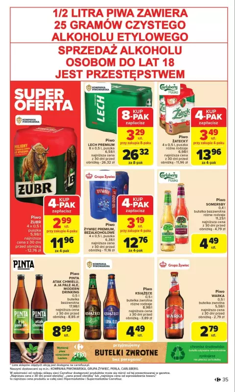 Carrefour - gazetka promocyjna Gazetka Carrefour od poniedziałku od poniedziałku 27.01 do soboty 01.02 - strona 35