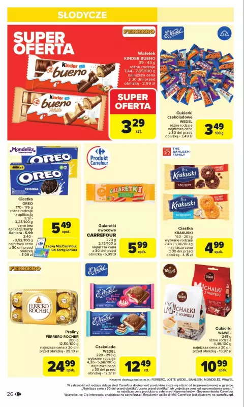 Carrefour - gazetka promocyjna Gazetka Carrefour od poniedziałku od poniedziałku 27.01 do soboty 01.02 - strona 26