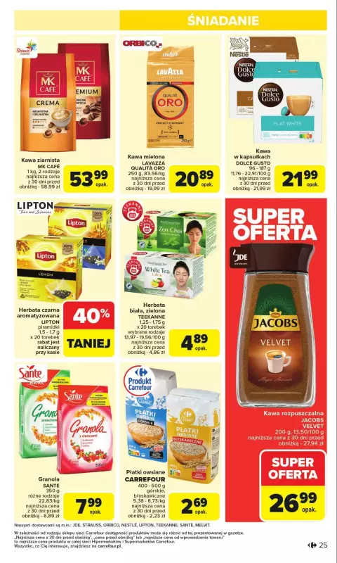 Carrefour - gazetka promocyjna Gazetka Carrefour od poniedziałku od poniedziałku 27.01 do soboty 01.02 - strona 25