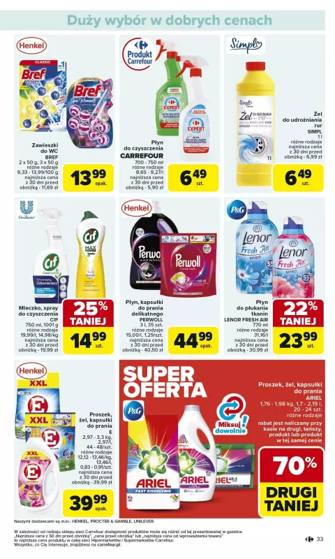 Carrefour - gazetka promocyjna Gazetka Carrefour od poniedziałku od poniedziałku 03.02 do soboty 08.02 - strona 33