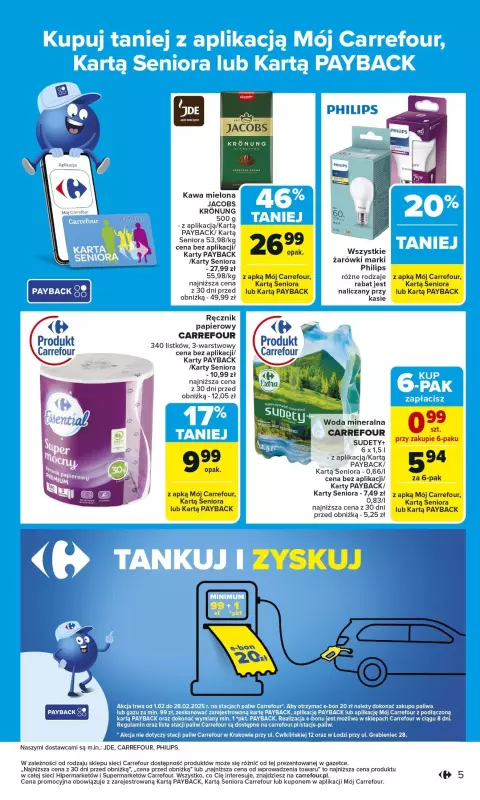 Carrefour - gazetka promocyjna Gazetka Carrefour od poniedziałku od poniedziałku 03.02 do soboty 08.02 - strona 5